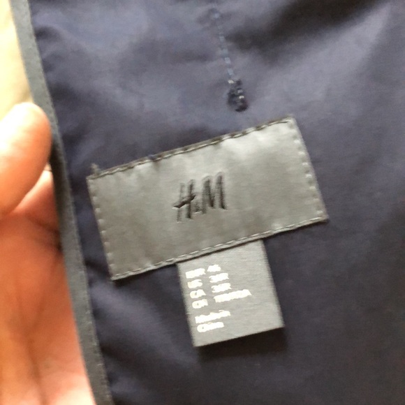 Men’s navy blue H&M raincoat - Long Jacket - Picture 9 of 9